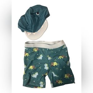 Swim trunks and swim hat